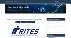 Desktop Screenshot of freestocktipsindia.com