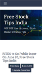 Mobile Screenshot of freestocktipsindia.com